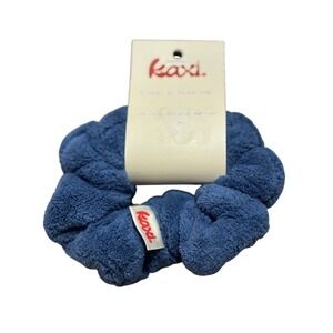 Kaxi Towel‎ Scrunchie Hair Tie Blue Terry Cloth Woman Owned Woman Ran